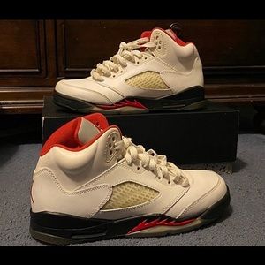 Jordan 5 Retro Fire Red Silver Tongue 🔥
